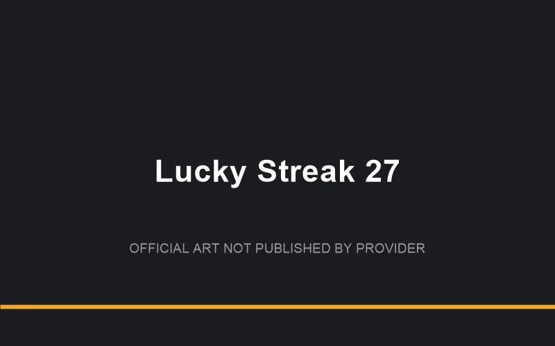 Lucky Streak 27 game artwork