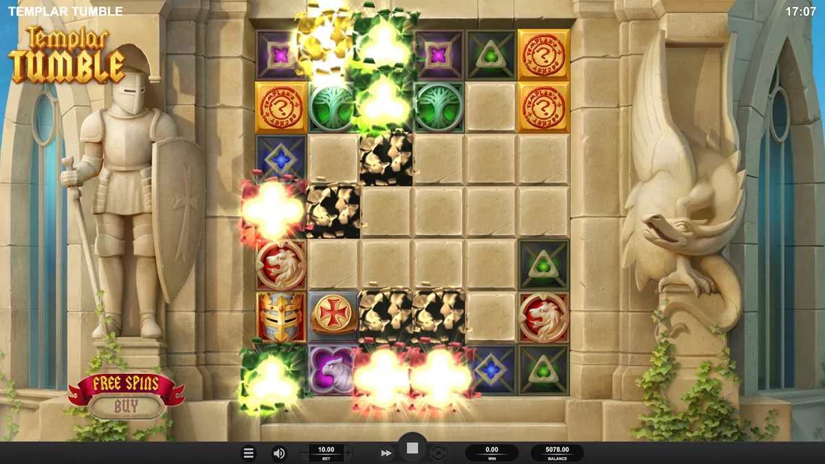 Templar Tumble game screen 1