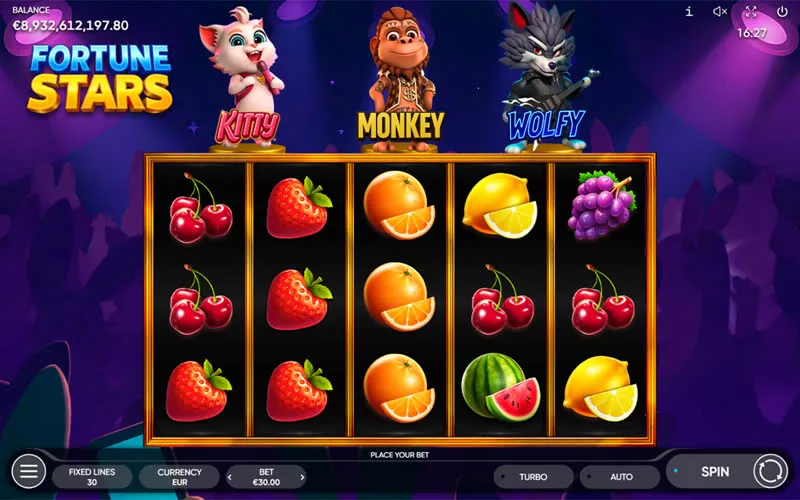 Fortune Stars by Endorphina — game artwork