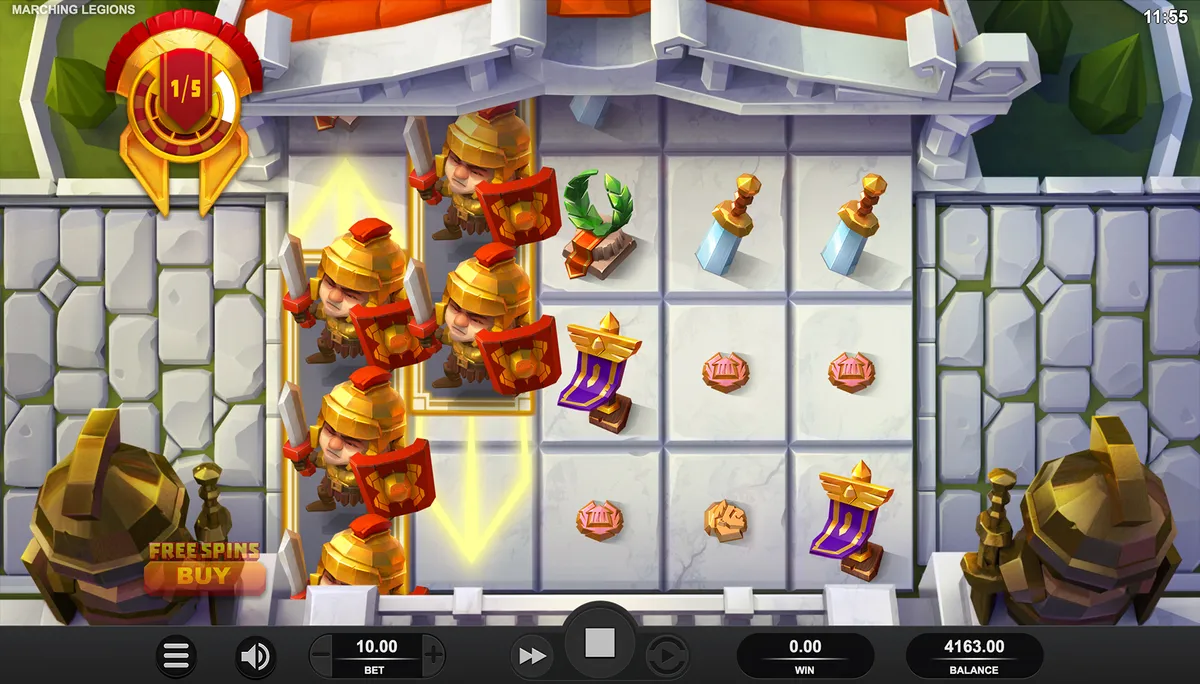 Marching Legions game screen 1