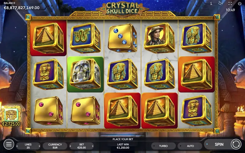 Crystal Skull Dice game artwork