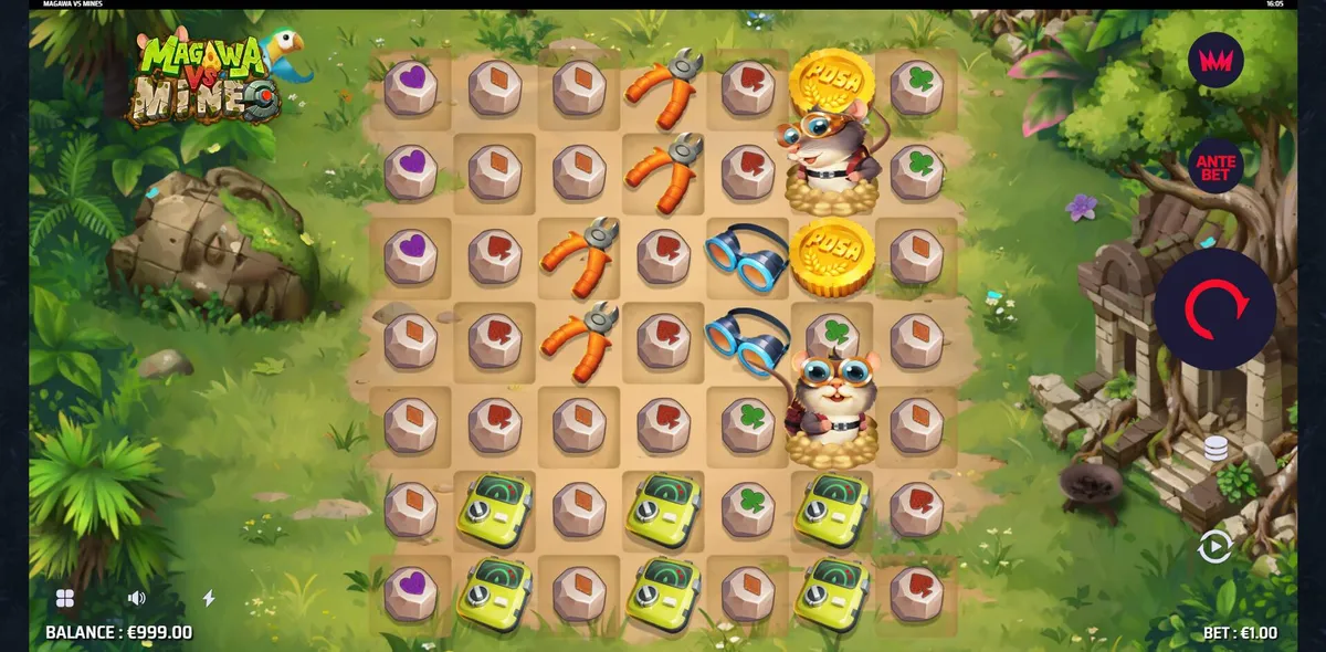 Magawa vs Mines game screen 1