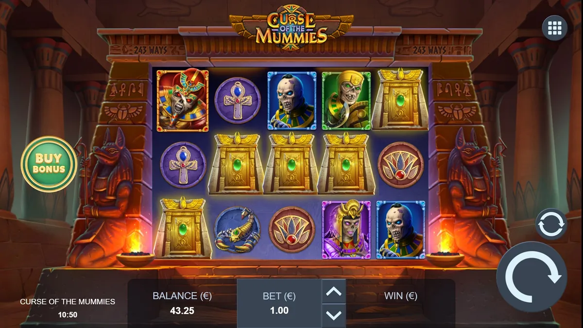Curse of the Mummies game screen 1