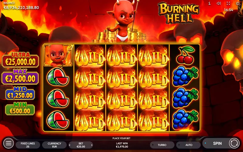 Burning Hell by Endorphina — game artwork