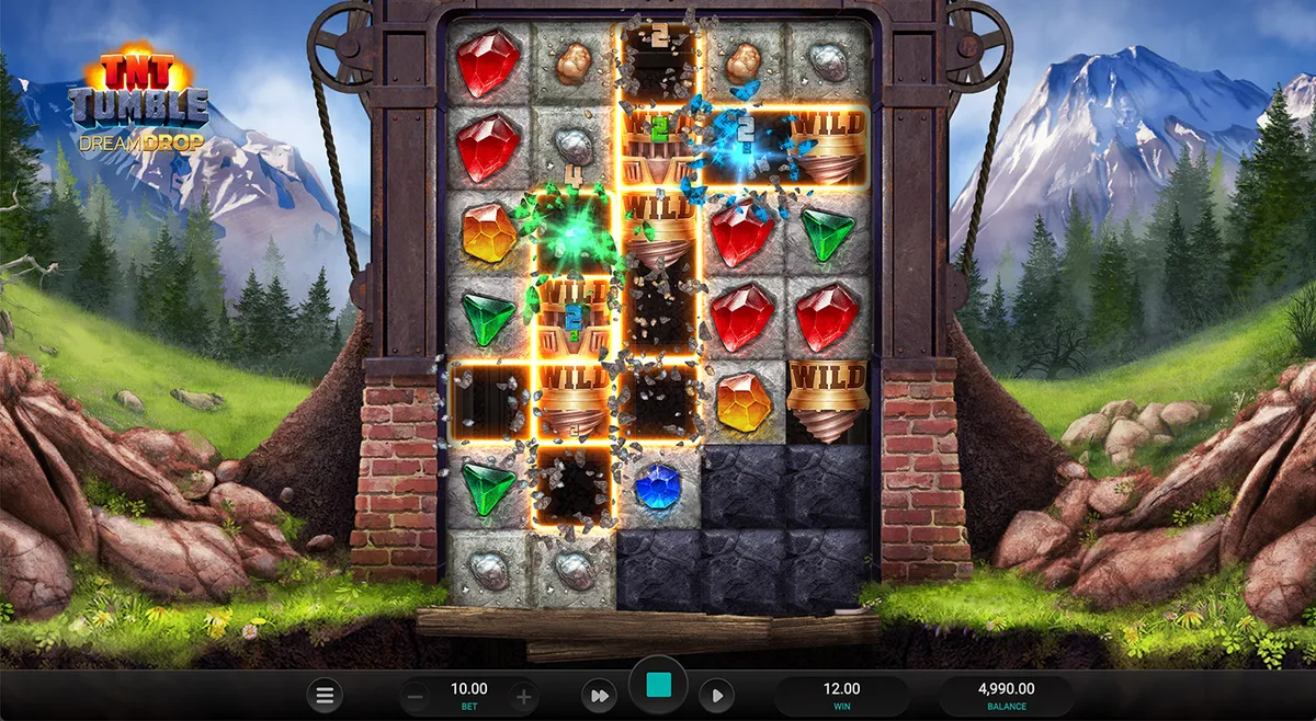 TNT Tumble Dream Drop game screen 1