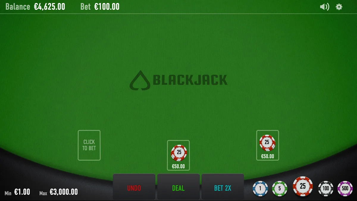 Blackjack Neo game screen 1