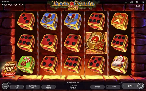 Book of Santa Dice
