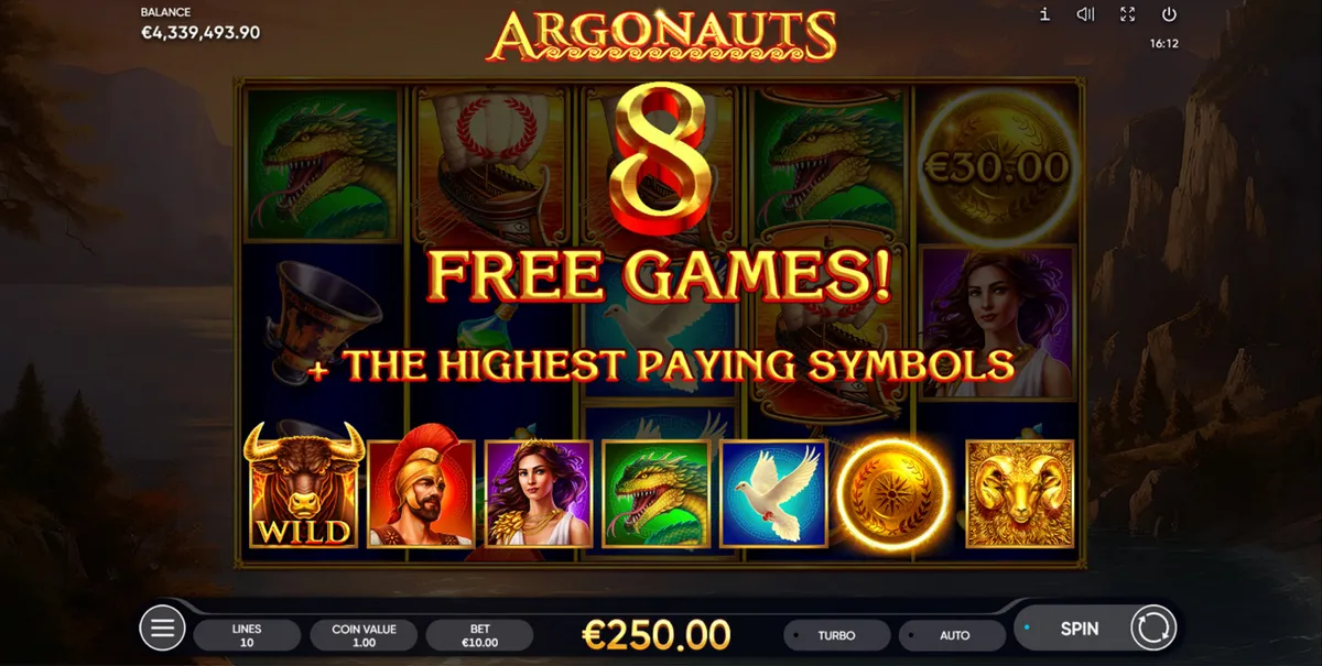 Argonauts game screen 1