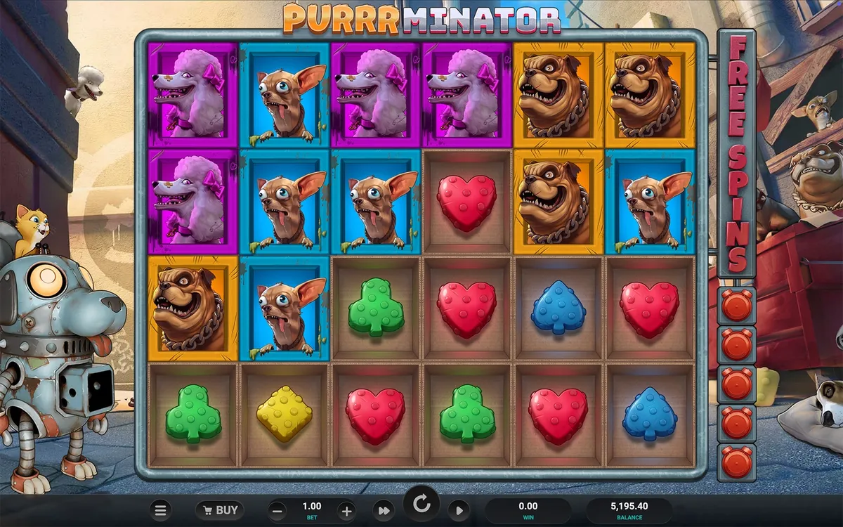Purrrminator game screen 1
